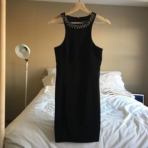Express Beaded High Neck Dress